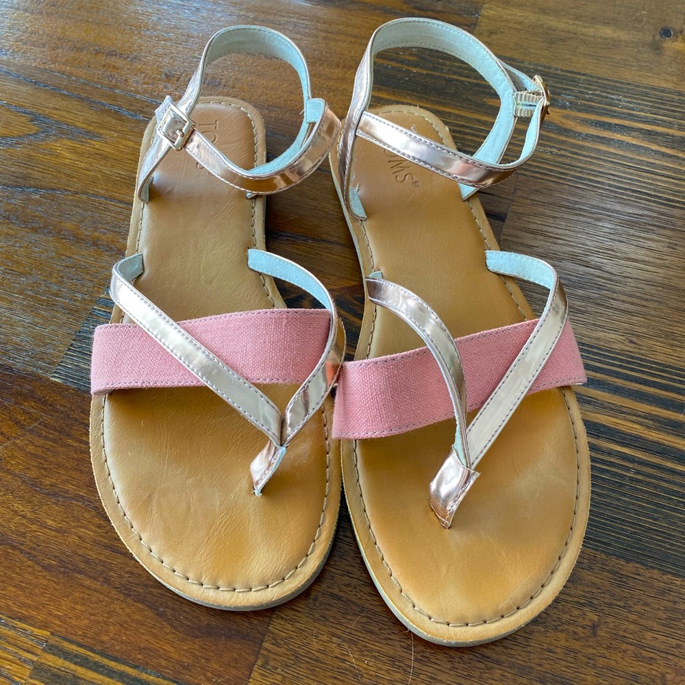 Toms Rose Gold Lexie Sandal - 9